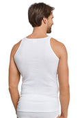 SCHIESSER MENS NO SLEEVE VEST 5121 N/S VEST TWIN PACK