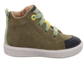 SUPIES JUNIOR BOYS BOOT LACED ZIP ROCKET -GREEN