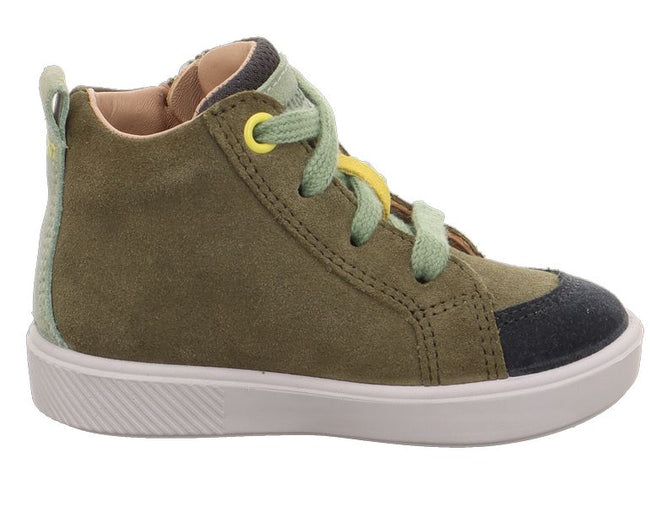 SUPIES JUNIOR BOYS BOOT LACED ZIP ROCKET -GREEN