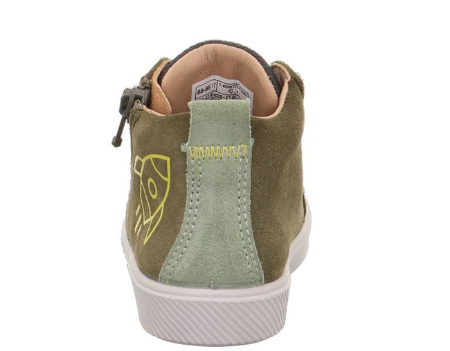 SUPIES JUNIOR BOYS BOOT LACED ZIP ROCKET -GREEN