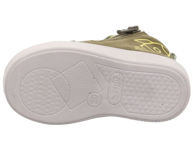 SUPIES JUNIOR BOYS BOOT LACED ZIP ROCKET -GREEN