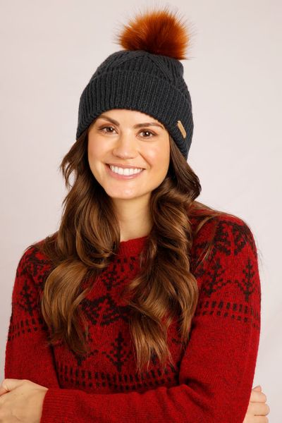 ALLIUM ECCO BOBBLE HAT  18811-NAVY