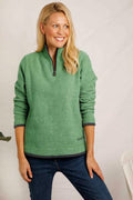 BEYONCE 1/4 ZIP GRID FLEECE 19177-GRASS