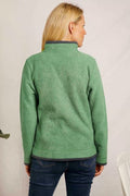 BEYONCE 1/4 ZIP GRID FLEECE 19177-GRASS