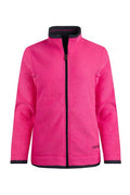 ARIANA GRID FULL ZIP FLEECE 11343-PINK CERISE