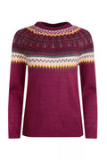 LOWELL ECO FAIR ISLE JUMPER 203008-BERRY