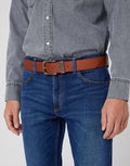 WRANGLER METAL LOOP BELT W0080US0-TAN