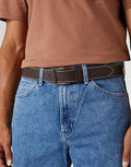 WRANGLER METAL LOOP BELT W0080US0-BROWN