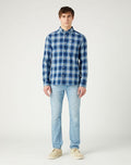 1 POCKET SHIRT 112341056-BLUE CHECK