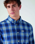 1 POCKET SHIRT 112341056-BLUE CHECK