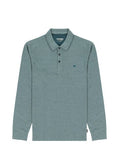 WRANGLER LONG SLEEVE REFINED POLO SHIRT 1123411-TEAL