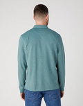 WRANGLER LONG SLEEVE REFINED POLO SHIRT 1123411-TEAL
