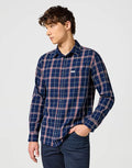 WESTERN SHIRT LS RED INDIGO 112357221