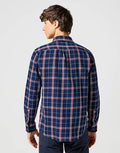 WESTERN SHIRT LS RED INDIGO 112357221