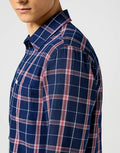 WESTERN SHIRT LS RED INDIGO 112357221
