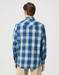 WESTERN SHIRT LS BUFFALO INDIGO 112357251