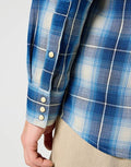 WESTERN SHIRT LS BUFFALO INDIGO 112357251