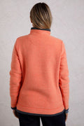 BEYONCE 1/4 ZIP GRID FLEECE 19177-ORANGE