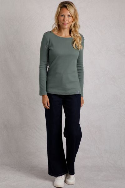 MAINE ORGANIC TOP LONG SLEEVE 203023-GREEN