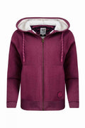 SEVANNA FULL ZIP HOODED LINED 12155-BERRY