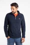 WIERD FISH ERRILL 1/2 ZIP TEXTURED FLEECE 18759 / 19085-MIDNIGHT