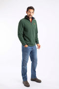 WEIRD FISH ERRILL 1/2 ZIP TEXTURED FLEECE 18759 / 19085-SPRUCE