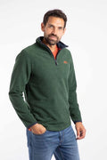WEIRD FISH ERRILL 1/2 ZIP TEXTURED FLEECE 18759 / 19085-SPRUCE