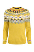 LOWELL FAIR ISLE JUMPER203595-MUSTARD