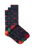 RONAN ECO BONES SOCKS 203680-NAVY