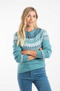 LOWELL FAIR ISLE JUMPER 203595-OCEAN