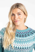 LOWELL FAIR ISLE JUMPER 203595-OCEAN