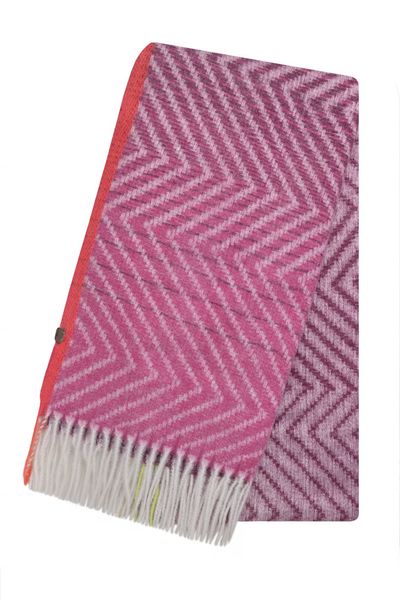 WEIRD FISH JADIDA ECO ZIG ZAG SCARF 202952-BEETROOT