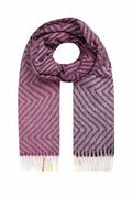 WEIRD FISH JADIDA ECO ZIG ZAG SCARF 202952-BEETROOT
