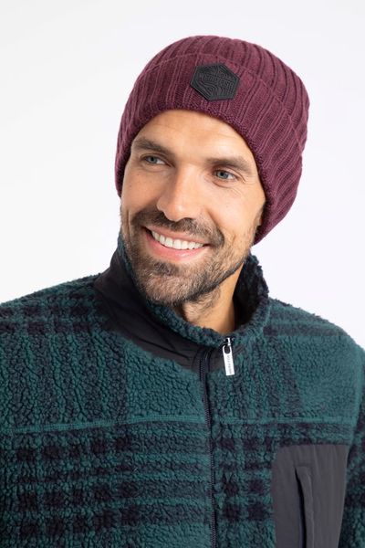 WEIRD FISH MONREITH ECO BEANIE HAT 203683-AUBERGINE