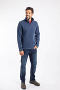 STOWE RECYCLED 1/4 ZIP 19514-INDIGO