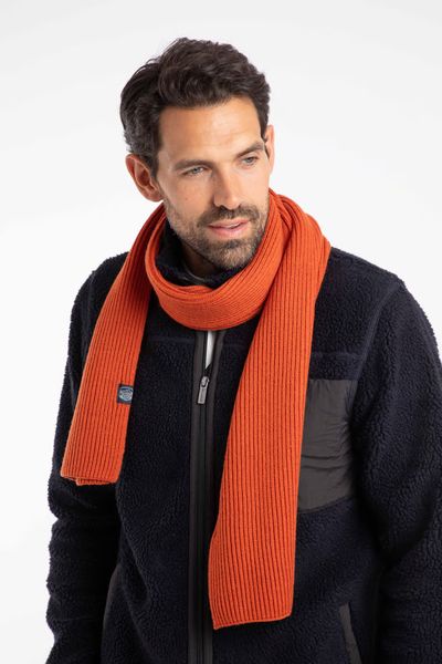 WEIRD FISH STORNOWAY COSY SOLID SCARF  202980-RUST