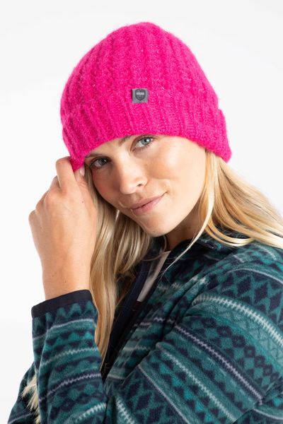 WEIRD FISH CLARE DOUBLE RIB BEANIE HAT 203710-PINK CERISE