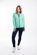 ARIANA GRID FULL ZIP FLEECE 19175-MINT