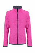 ARIANA GRID FULL ZIP FLEECE 19175-PINK