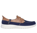 SKECHERS ON THE GO FLEX PALMILLA 136536-NAVY BROWN SLIP INS