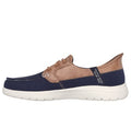 SKECHERS ON THE GO FLEX PALMILLA 136536-NAVY BROWN SLIP INS