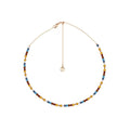 BOUGIE BEADS NECKLACE -TURQUOISE