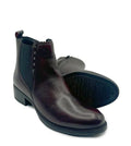 LOW HEEL CHELSEA BOOT ZIP 1983 CREST-BURGANDY