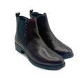 LOW HEEL CHELSEA BOOT ZIP 1983 CREST-BURGANDY