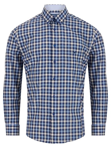 NAVY AND BEIGE CHECK 531-14472-28