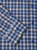 NAVY AND BEIGE CHECK 531-14472-28