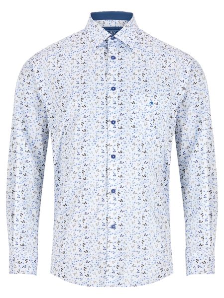WHITE BLUE GREEN GEOMETRIC 531-14496-12