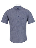 DRIFTERS SHORT SLEEVE BLUE CHECK 141-14712