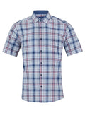DRIFTERS SHORT SLEEVE BLUE/RED CHECK 14797
