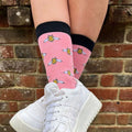 SWOLE PANDA PINK BUMBLEBEE BAMBOO SOCKS SP357
